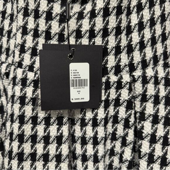 Mac Duggal Strapless 3D Flower Bouclé A-Line Midi Dress - Picture 7 of 8